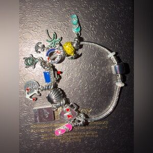 Carnival Cruise lines travel charm Charm Bracelet with Silver Accents